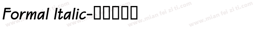 Formal Italic字体转换
